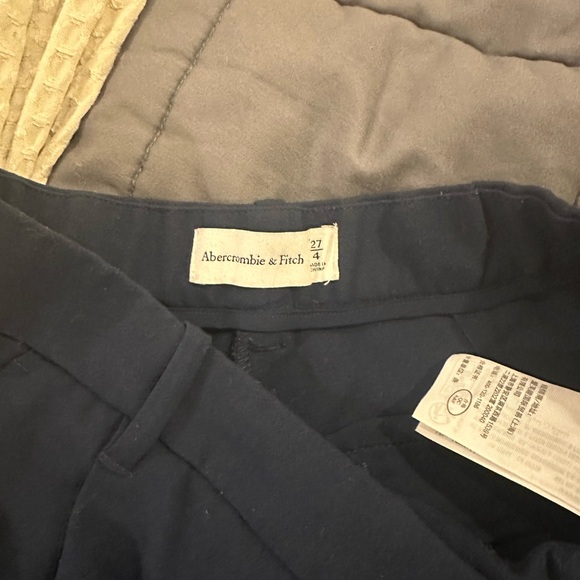 Abercrombie and fitch Tailored Ultra Wide Leg Pants in navy size 4 27 - Picture 4 of 4